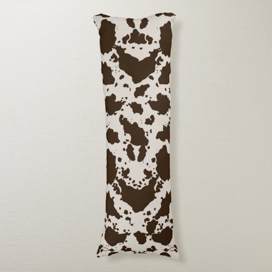 Exotische Koe printbuis Lichaamskussen (Voorkant Verticaal)