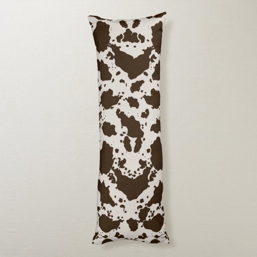 Exotische Koe printbuis Lichaamskussen (Achterkant (Verticaal))