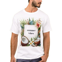 exotische kokos zomer vibes tshirt