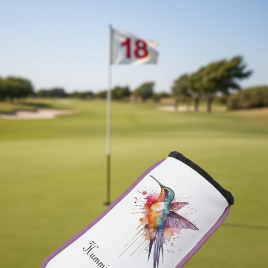 Exotische kolibrie in vlucht Golf Head Hoesje Golfheadcover
