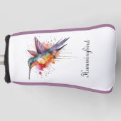 Exotische kolibrie in vlucht Golf Head Hoesje Golfheadcover (Voorkant)