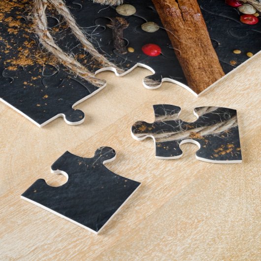 Exotische kookspecerijen en spoons legpuzzel (Zijkant)