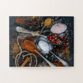 Exotische kookspecerijen en spoons legpuzzel (Horizontaal)
