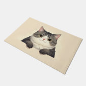 Exotische Korthaar Kat Deurmat Kunst (Schuin)