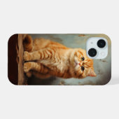 Exotische Korthaar kat iPhone 15 Case (Achterkant horizontaal)