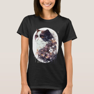 Exotische Korthaar Kat Japanse Kersenbloesem Sakur T-shirt