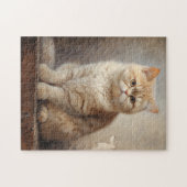 Exotische Korthaar kat Legpuzzel (Horizontaal)