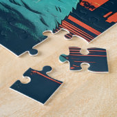 Exotische Korthaar kat met zonnebril op het strand Legpuzzel (Zijkant)