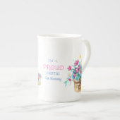 Exotische Korthaar Kat Moeder Porselein Gepersonal Kop (Voorkant rechts)