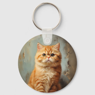 Exotische Korthaar kat Sleutelhanger
