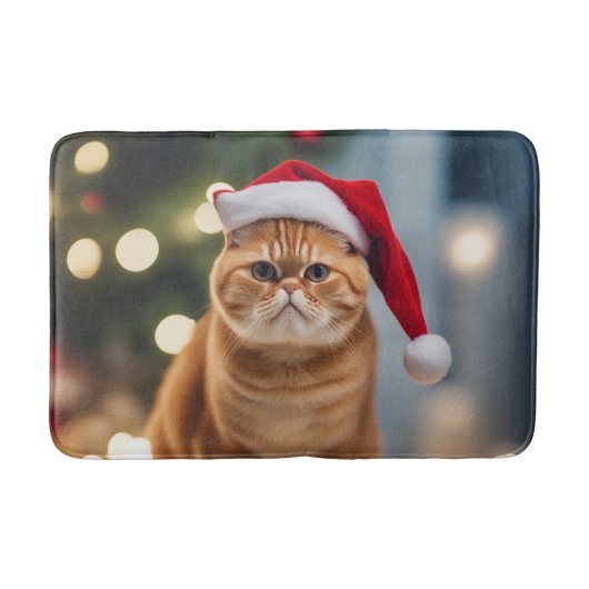Exotische Korthaar Kerstmis Badmat (Voorkant)