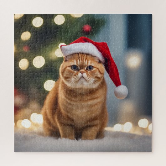 Exotische Korthaar Kerstmis Legpuzzel (Verticaal)