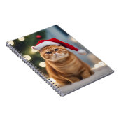 Exotische Korthaar Kerstmis Notitieboek (Rechterzijde)