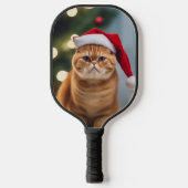 Exotische Korthaar Kerstmis Pickleball Paddle (Voorkant)