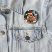Exotische Korthaar Kerstmis Ronde Button 5,7 Cm (In situ)