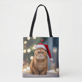 Exotische Korthaar Kerstmis Tote Bag