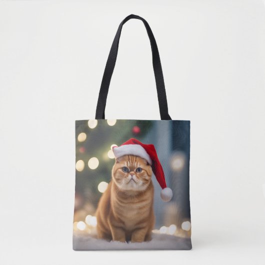 Exotische Korthaar Kerstmis Tote Bag (Voorkant)