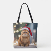 Exotische Korthaar Kerstmis Tote Bag (Achterkant)
