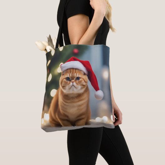 Exotische Korthaar Kerstmis Tote Bag (Dichtbij)