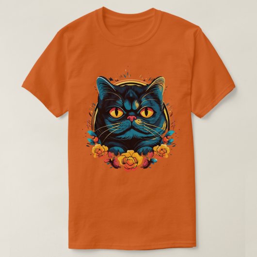 Exotische korthaar lachend t-shirt (Design voorkant)