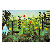 exotische landschap met leeuwen en leeuwen, perfect poster (Voorkant)