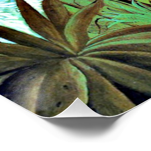 exotische landschap met leeuwen en leeuwen, perfect poster (Hoek)