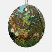 Exotische landschappen keramisch ornament (Links)