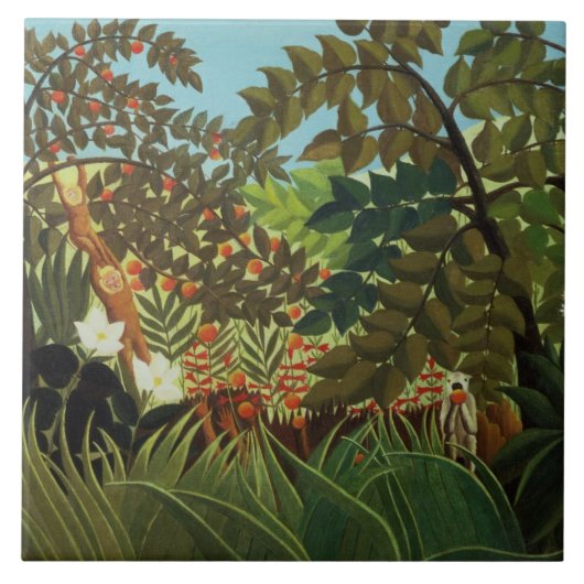 Exotische landschappen tegeltje (Voorkant)