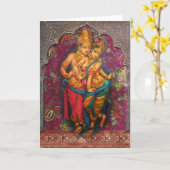 Exotische liefdesgroetkaart kaart (Gele Bloem)