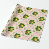 Exotische Lotus Flower - Floral Summer Weduwroze Cadeaupapier (Uitgerold)