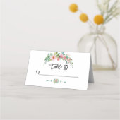 Exotische Luau Tropische Waterverf Bloemige Bruilo Plaatskaartje (Achterkant)