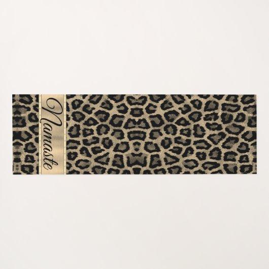Exotische luipaard afdrukken yogamat (Achterkant (horizontaal))