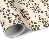 Exotische luipaard print in bruin en crème cadeaupapier (Rol Hoek)