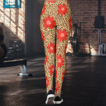 Exotische Luxe Leopard met rode bloem Print Leggings<br><div class="desc">Luxe luipaard print Leggings zijn een gedurfde en modieuze keuze met een levendige rode bloem en een ingewikkeld luipaard print patroon. De unieke combinatie van de opvallende rode bloem en de klassieke luipaardprint creëer is een boeiende versmelting van moderne en animalistische esthetiek. Deze leggings zijn veelzijdig, geschikt voor zowel casual...</div>