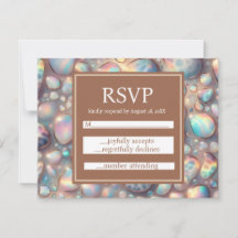Exotische luxe RSVP-huwelijksbijlagekaarten