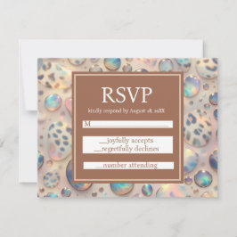 Exotische luxe RSVP-huwelijksbijlagekaarten RSVP Kaartje