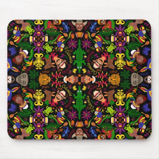 Exotische, magische en charmante Colombiaanse vorm Muismat (Voorkant)