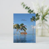 Exotische Malediven Briefkaart (Staand voorkant)