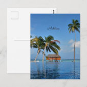 Exotische Malediven Briefkaart (Voorkant / Achterkant)