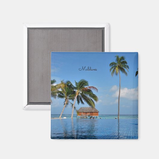 Exotische Malediven Magneet (Voorkant / Achterkant)