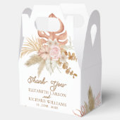 Exotische moderne Boho tropische bruiloft Bedankdoosjes (Geopend)