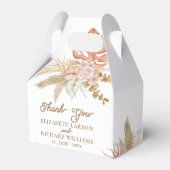 Exotische moderne Boho tropische bruiloft Bedankdoosjes (Voorkant Zijde)