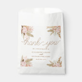 Exotische moderne Boho tropische bruiloft Bedankzakje (Voorkant)