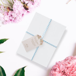 Exotische moderne Boho tropische bruiloft Cadeaulabel