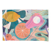 Exotische, moderne oerwoud collage. kussensloop (Voorkant)