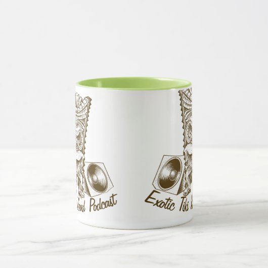 Exotische Mok van Tiki Island Podcast (Midden)