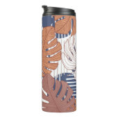 Exotische monstera bladeren,  tropisch. thermosbeker (Geroteerd rechts)