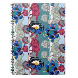 Exotische naadloze bloem achtergrond, notitieboek