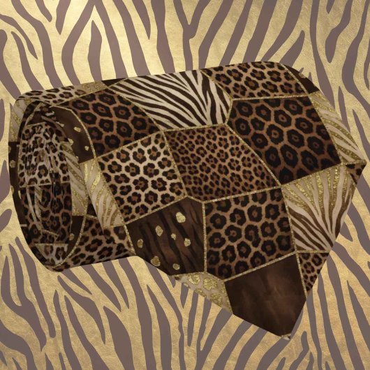 Exotische namaakzijde | Luxe wilde dieren herenmod Stropdas