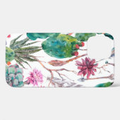 Exotische natuurlijke  waterverf naadloos patroon Case-Mate iPhone case (Achterkant (horizontaal))